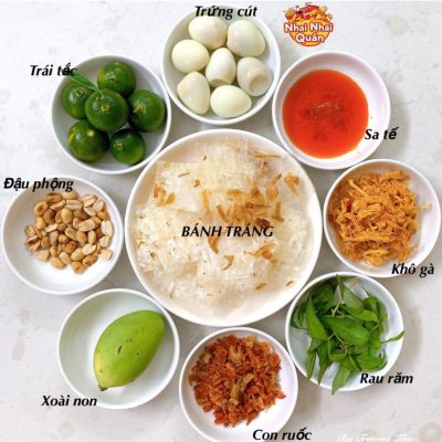 công thức làm bánh tráng trộn 