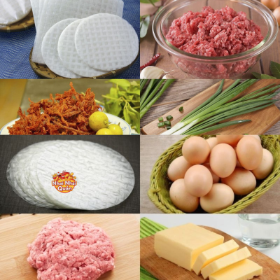 nguyên liệu làm bánh tráng nướng 
