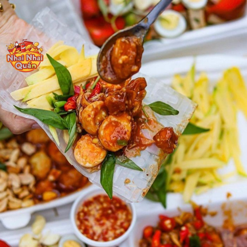 bánh tráng chấm