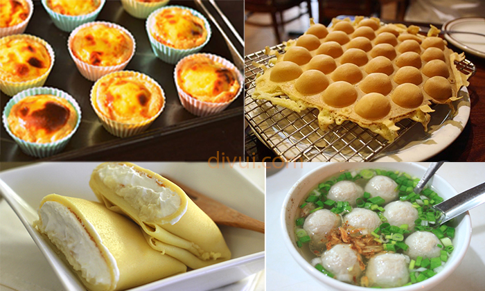bánh ngọt ăn vặt hồng kông